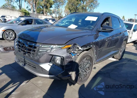 2024 Hyundai Tucson Hybrid N Line из США, поврежденный, VIN KM8JFCD16RU171232